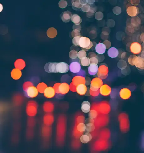 A Blurry picture of lights