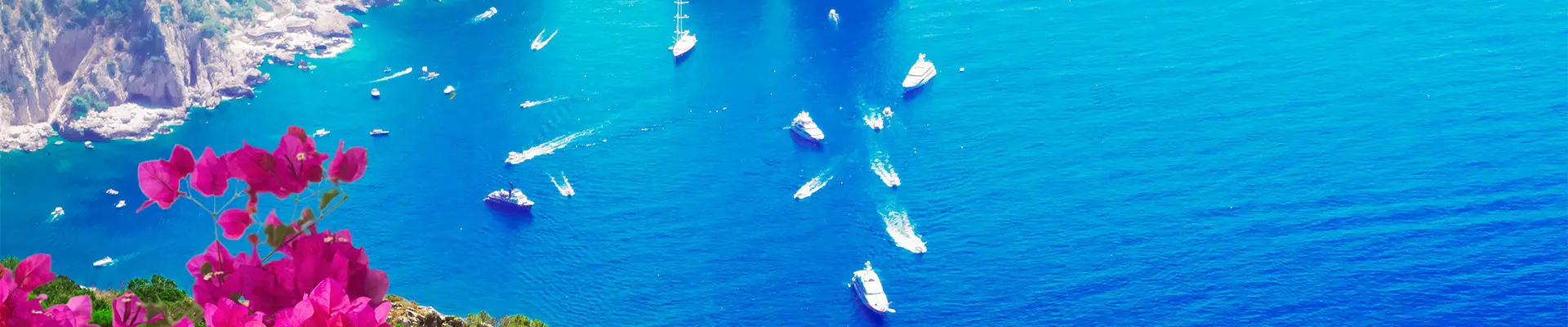 A view over a cliff in the Western Mediterranean