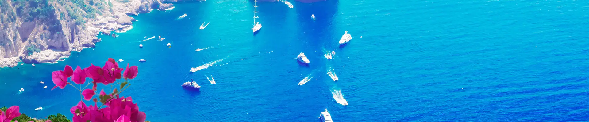 A view over a cliff in the Western Mediterranean