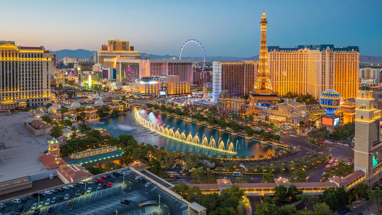 The Las Vegas Strip in Las Vegas, Nevada