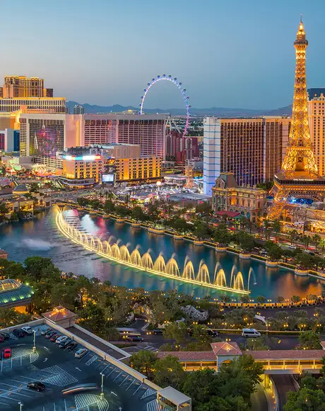 The Las Vegas Strip in Las Vegas, Nevada