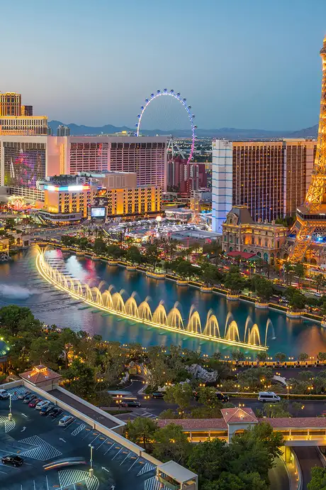 The Las Vegas Strip in Las Vegas, Nevada