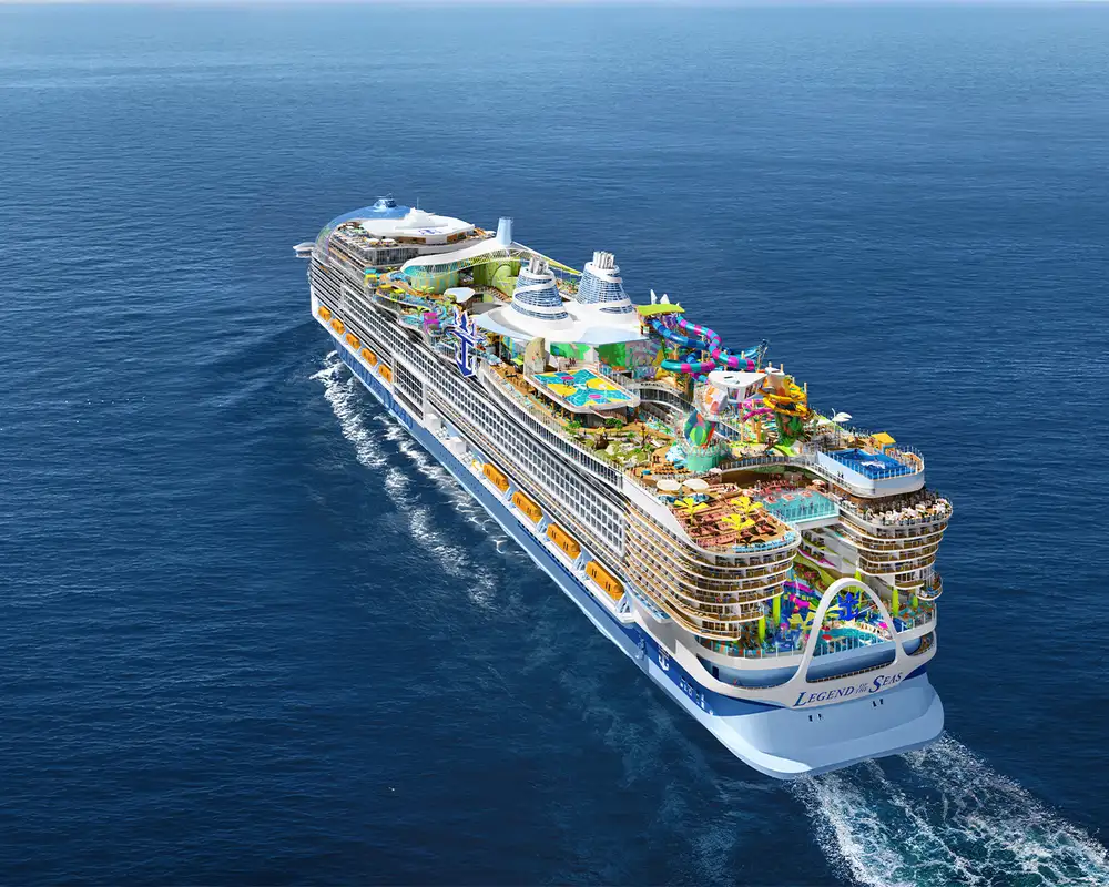 The Legend of the Seas Out at Sea