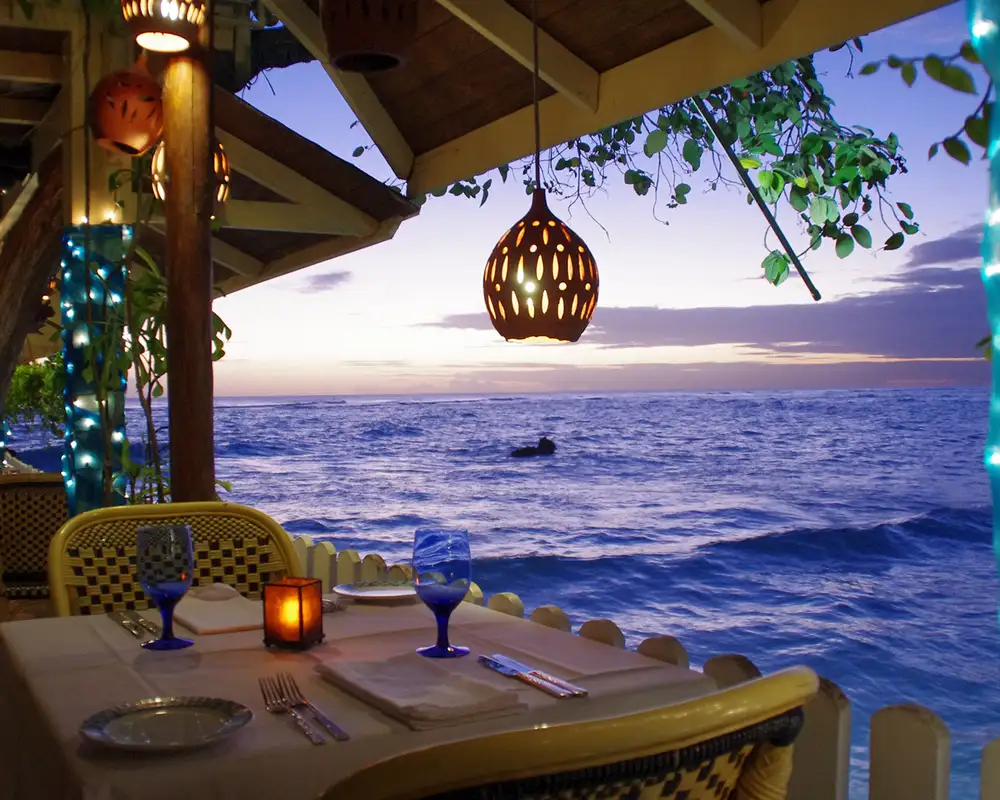 Pisces Restaurant at St. Lawrence Gap on Barbados Island