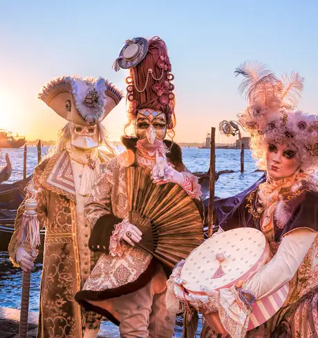Carnevale Performers in Venice