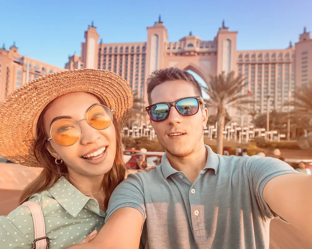A Couple taking a Selfie in Dubai