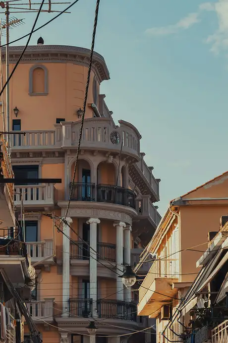 A view of Zakynthos Town in Zante, Greece