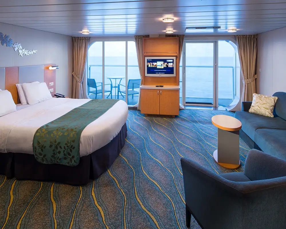 The Ocean view suite on a Royal Caribbean Ship
