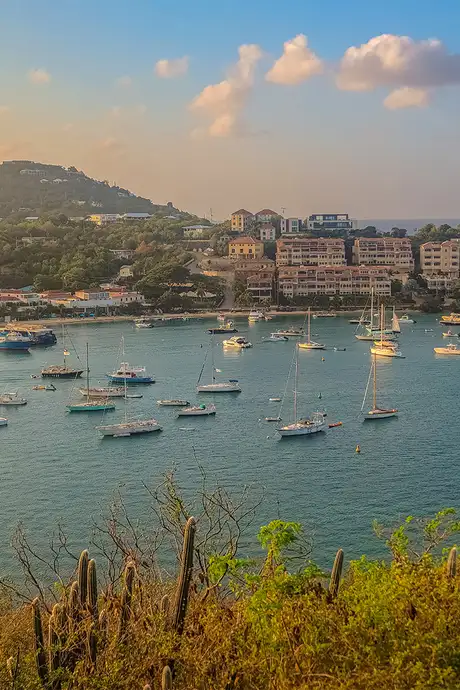 A View of a Harbour in St Croix, US Virgin Islands