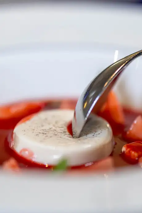 A dish served at Blu on Celebrity Ships
