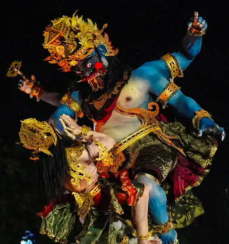 Hindu Statues present at a celebration