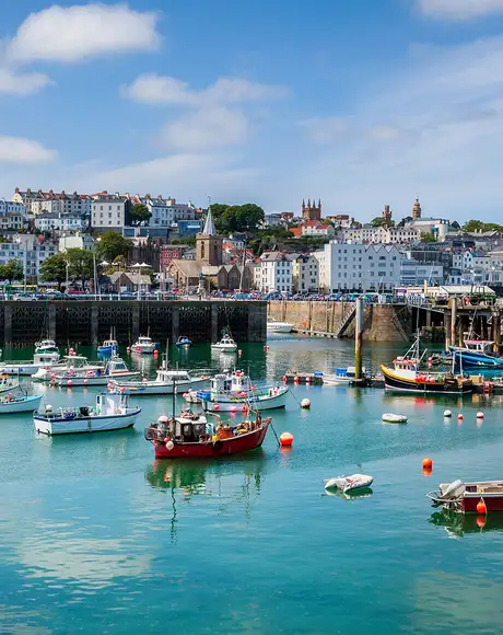 The marina of Guernsey