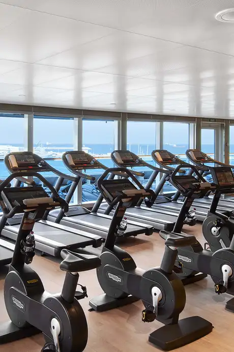 The Fitness center on seabourn ships