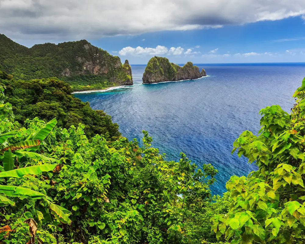 A View of the Cliffs of Pago Pago