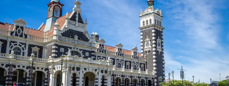 A View of Dunedin Railway Station, New Zealand