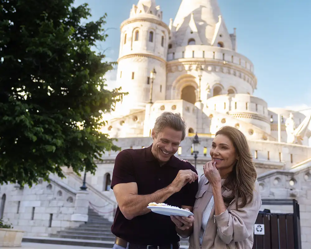 A Couple on Holiday in Budapest as a part of a Celebrity Cruises Holiday
