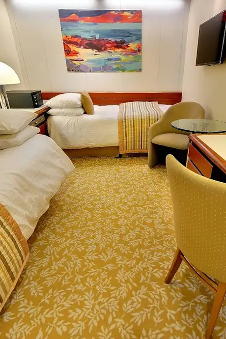The inside cabin on Fred Olsen Ships