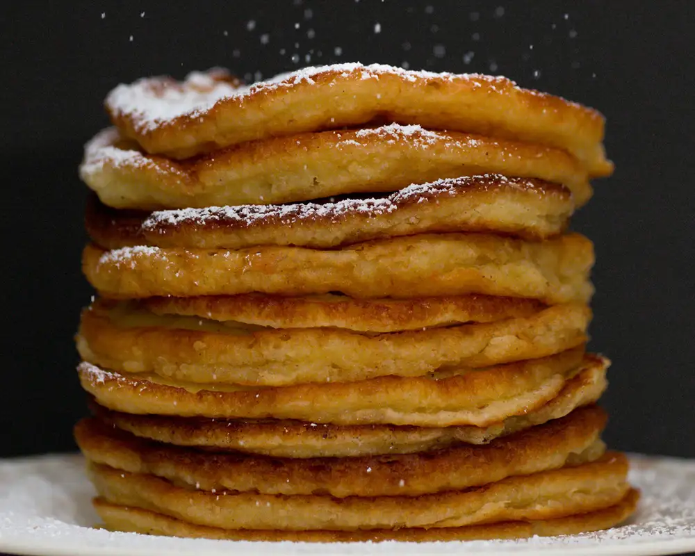 A stack of pancakes
