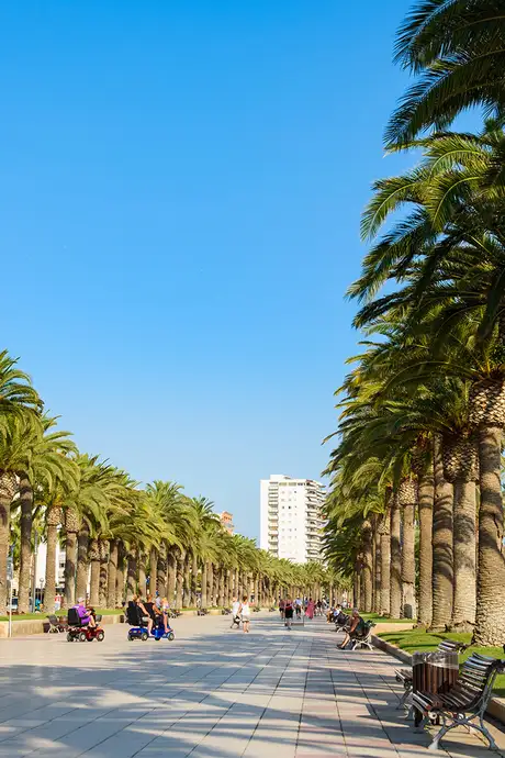 A promenade in Salou, Spain