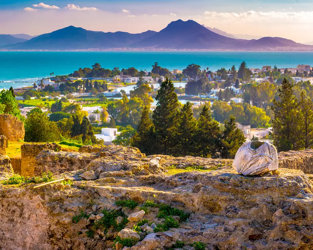 A View of the Landscape of Tunis, Tunisia