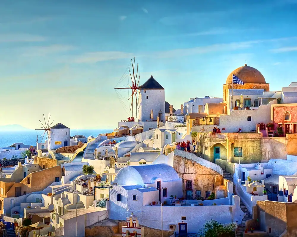 An Image of the Village of Oia in Santorini, Greece
