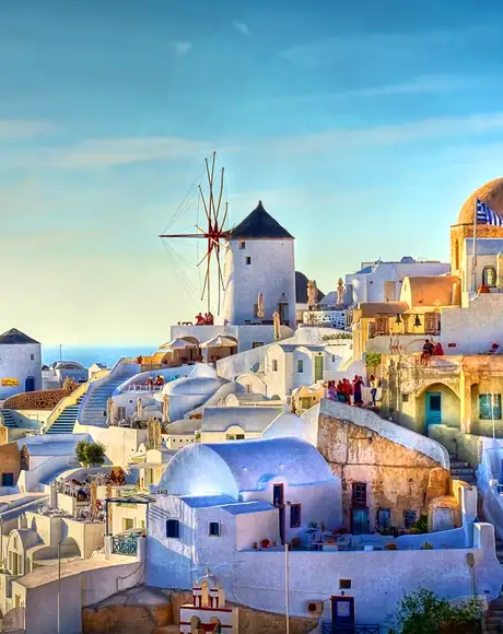 An Image of the Village of Oia in Santorini, Greece