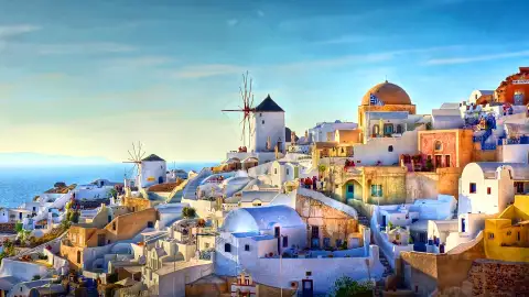 An Image of the Village of Oia in Santorini, Greece