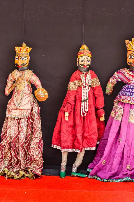Traditional Indian Kathputli Puppets
