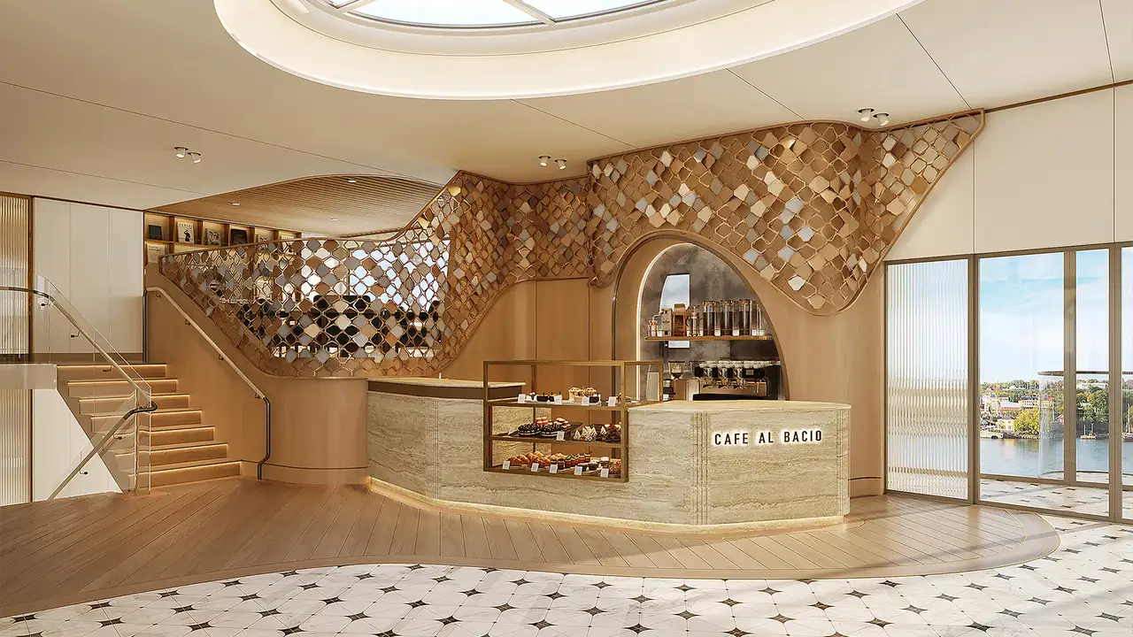A View of the Cafe Al Bacio aboard the Celebrity Compass