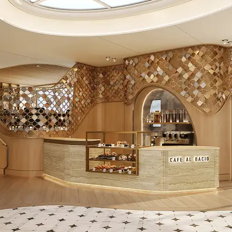 A View of the Cafe Al Bacio aboard the Celebrity Compass