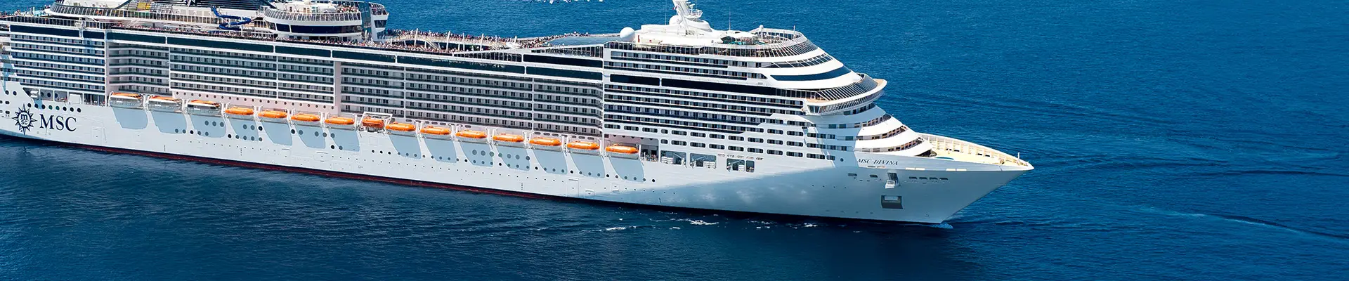 The MSC Divina at sea