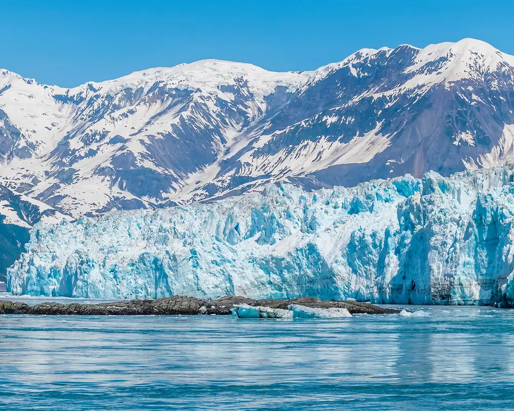 A landscape image of Icy Alaska