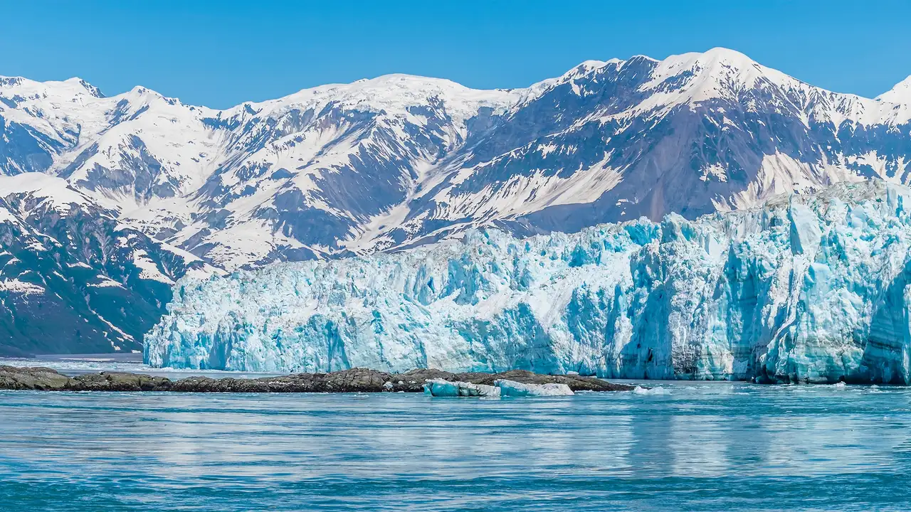 A landscape image of Icy Alaska