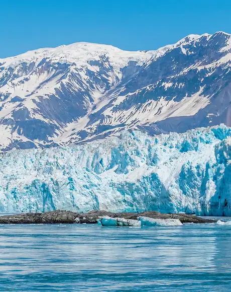 A landscape image of Icy Alaska
