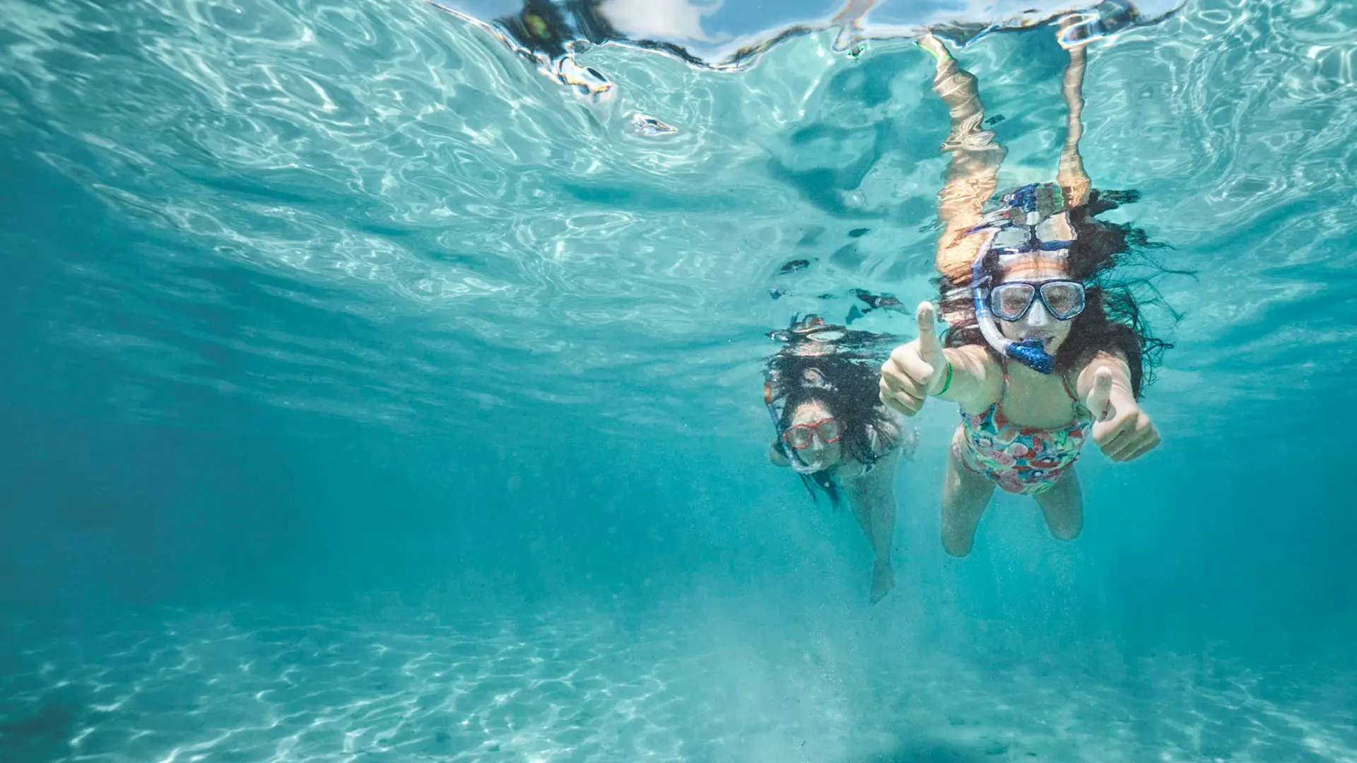 Children snorkelling