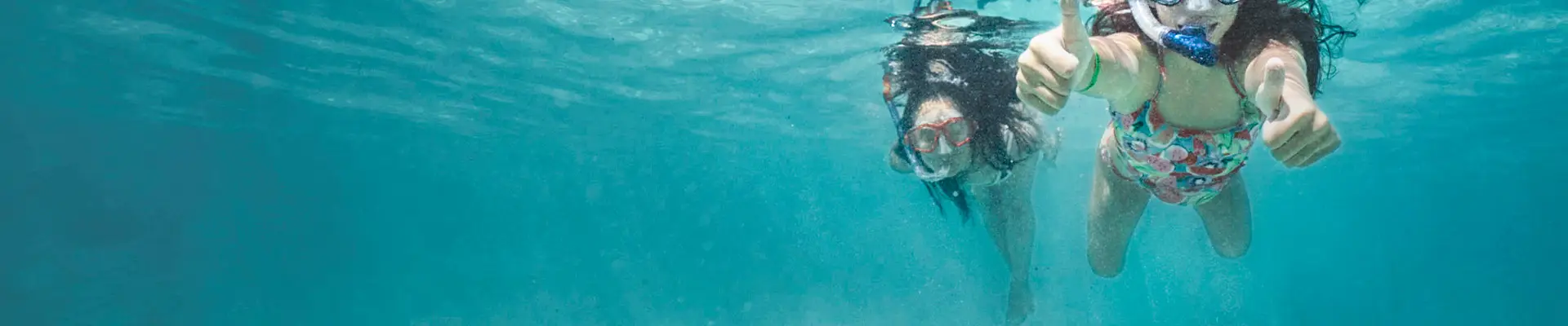 Children snorkelling