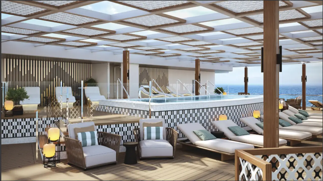 A View of the Sea Terrace aboard the Oceania Sonata