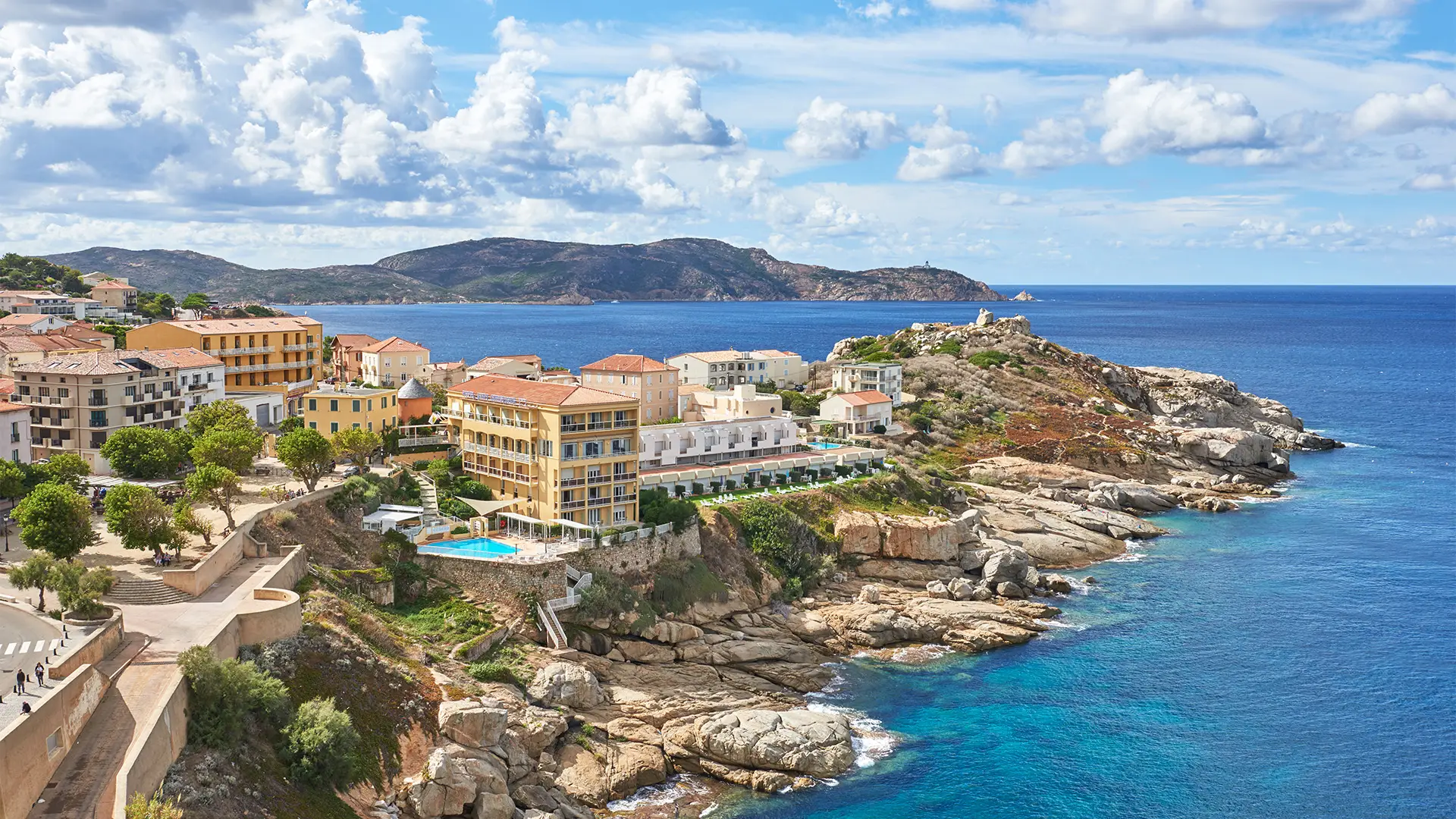 An Aerial view of Calvi