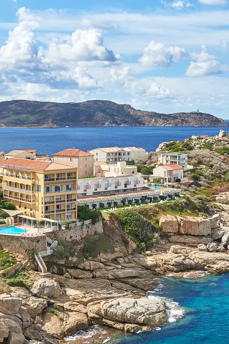 An Aerial view of Calvi