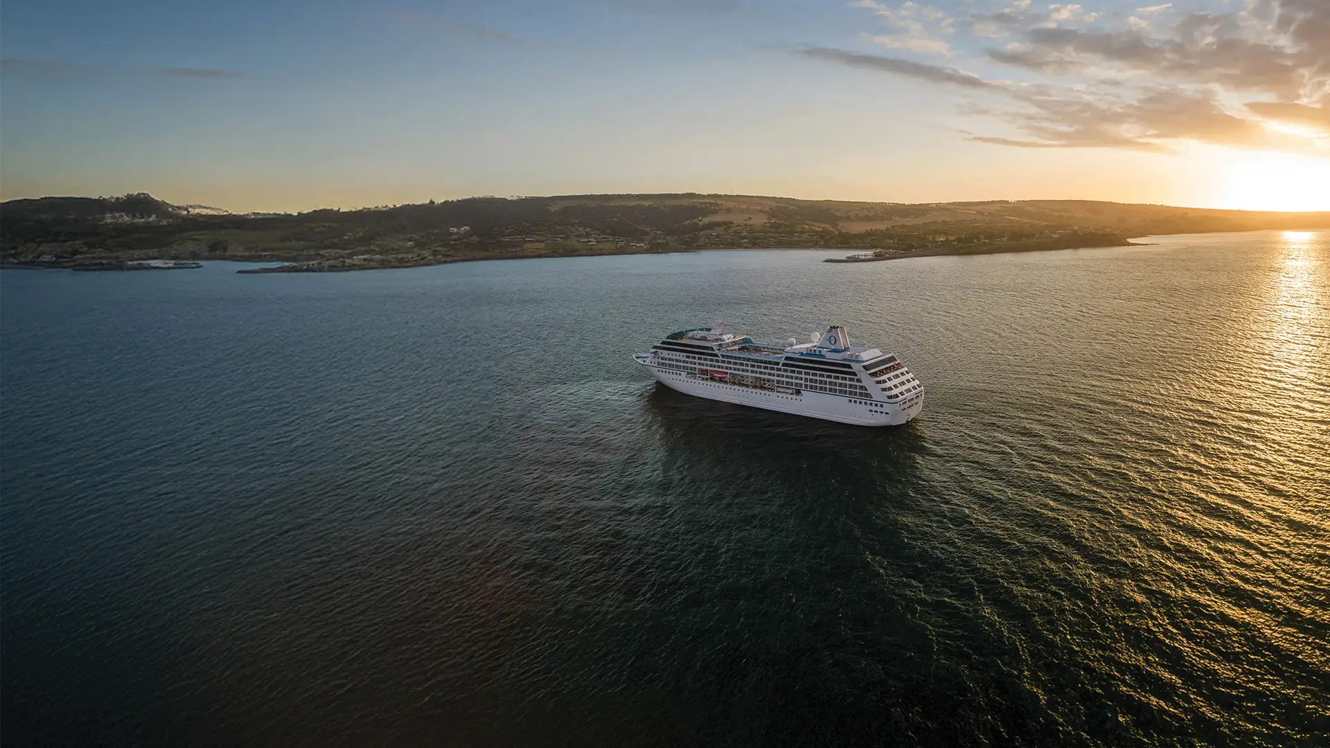 A View of the Oceania Aurelia at sea