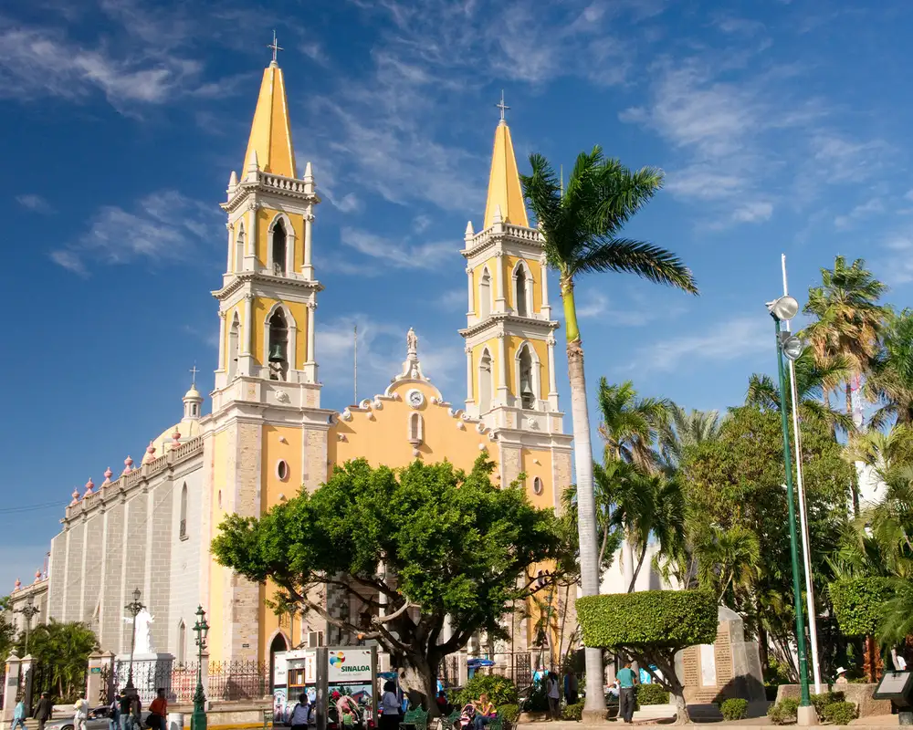 A View of a Cathedral in Mazatlan, Mexico