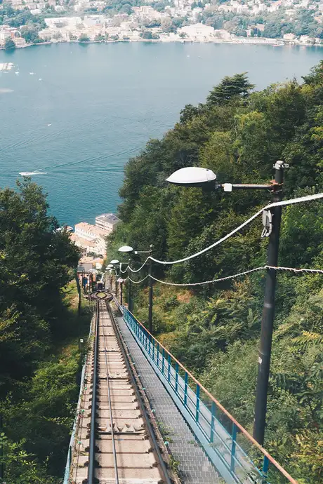 A View of Lake Como from the Funicular
