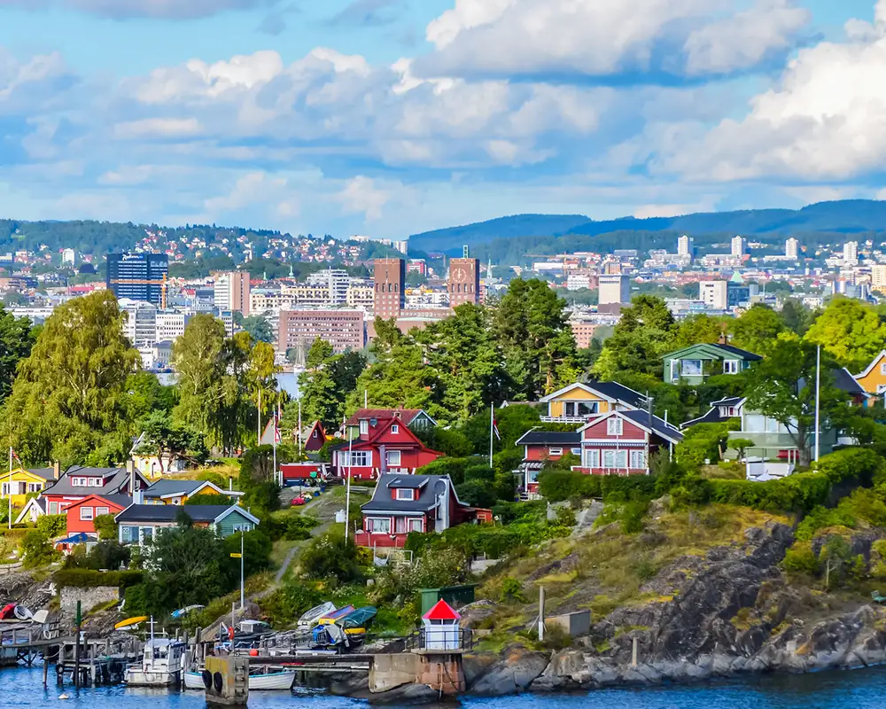 An Image of the skyline of Oslo, Norway