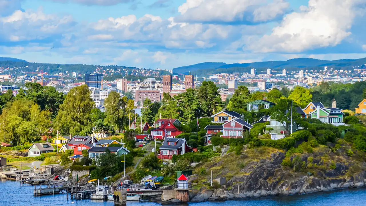 An Image of the skyline of Oslo, Norway