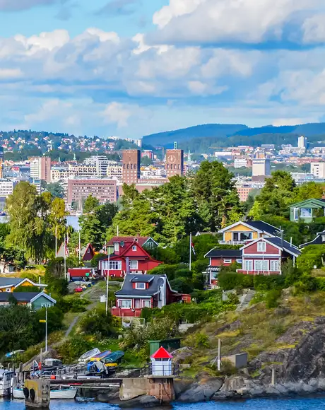 An Image of the skyline of Oslo, Norway