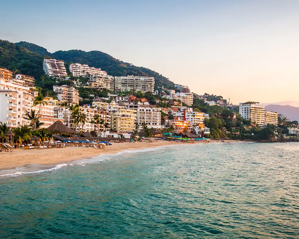 A View of the coast of Puerto Vallarta
