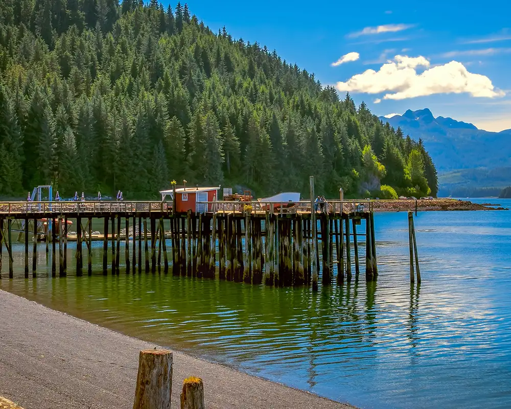 A view of Icy Strait Point in Alaska