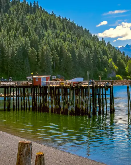 A view of Icy Strait Point in Alaska