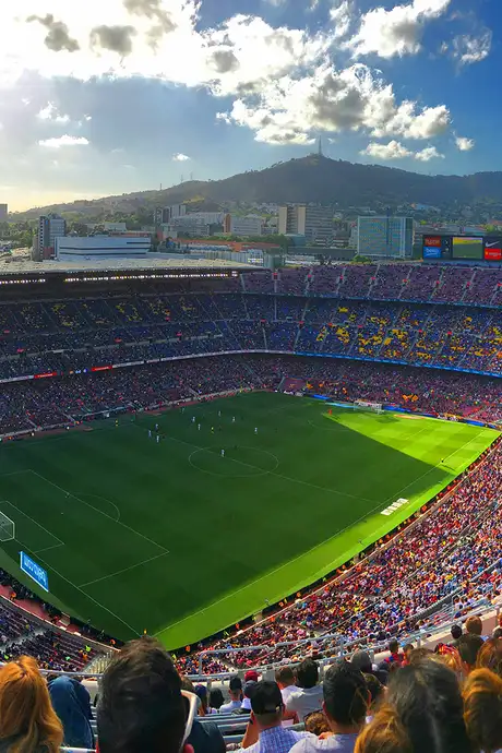 Camp Nou Football Stadium in Barcelona