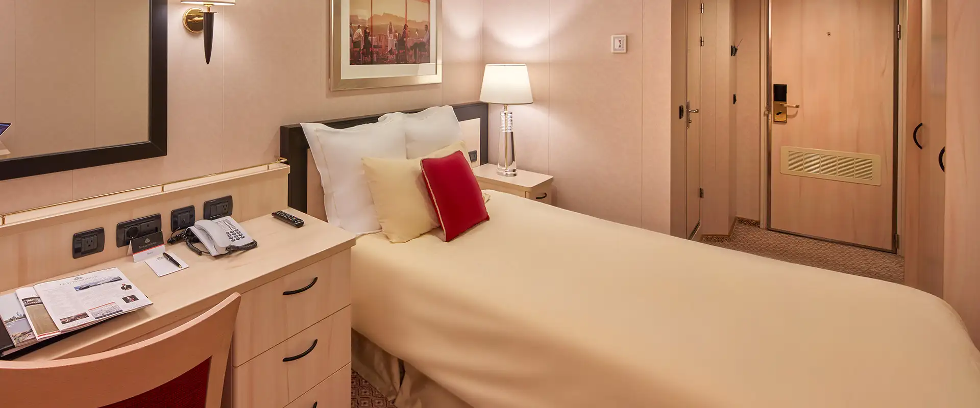 The Single Cabin aboard Cunard Cruises